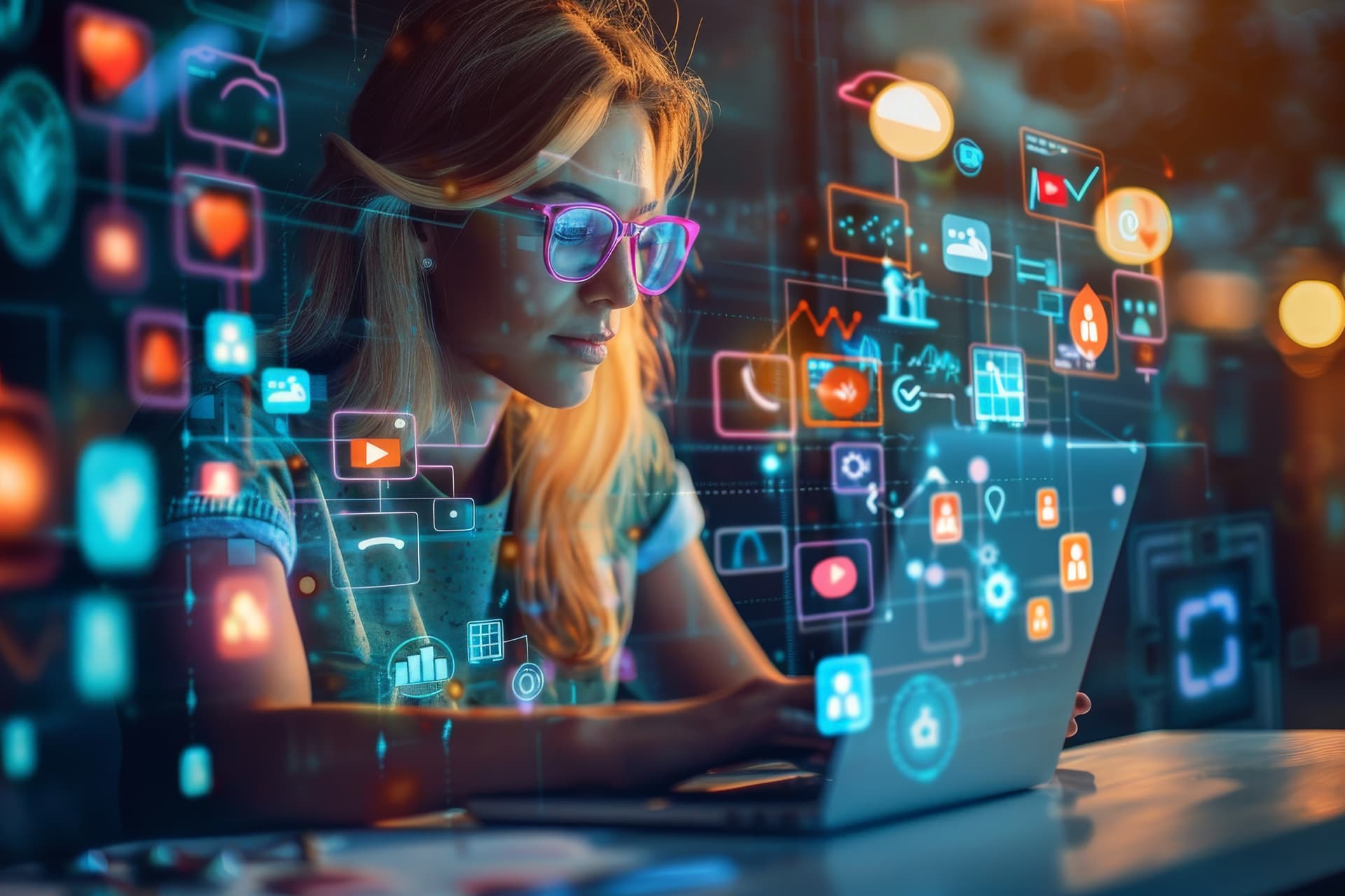 Social Media with Ad Server